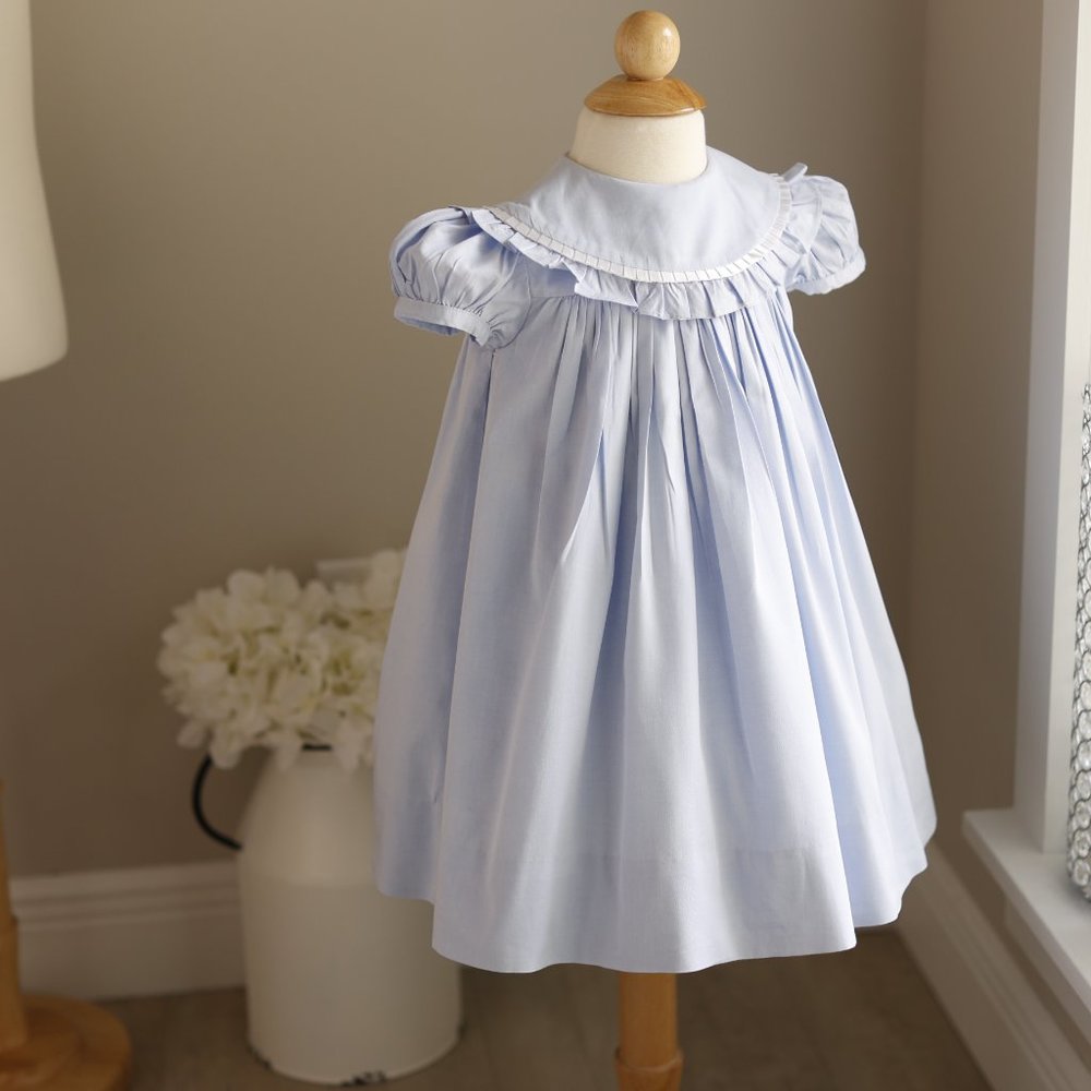 Blue Cotton Float Dress Boutique Bailey Boys 2T Classic Traditional Like New - Picture 5 of 7